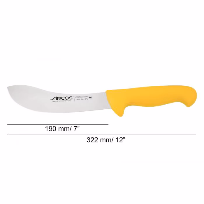 Arcos Cuchillo Despellejar Color Amarillo Serie 2900 190 Mm