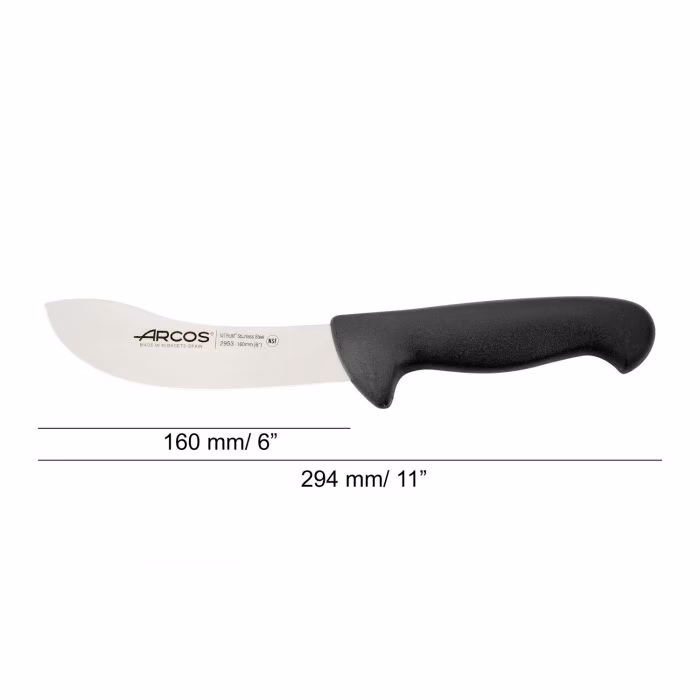 Arcos Cuchillo Despellejar Color Negro Serie 2900 160 Mm