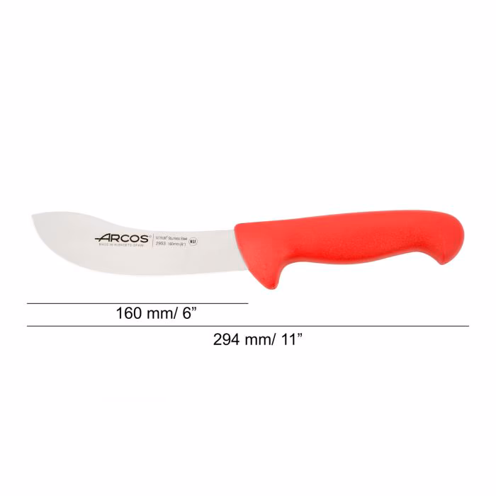 Arcos Cuchillo Despellejar Color Rojo Serie 2900 160 Mm