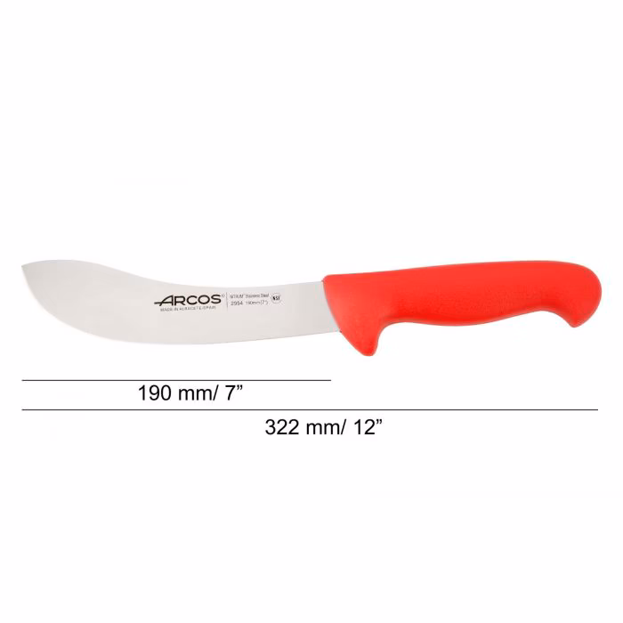 Arcos Cuchillo Despellejar Color Rojo Serie 2900 190 Mm