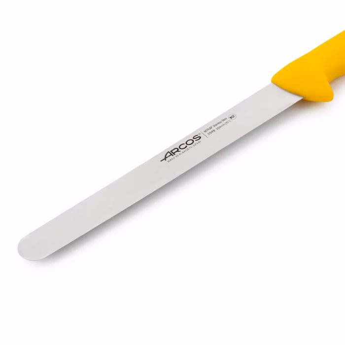 Arcos Cuchillo Fiambre Color Amarillo Serie 2900 250 Mm
