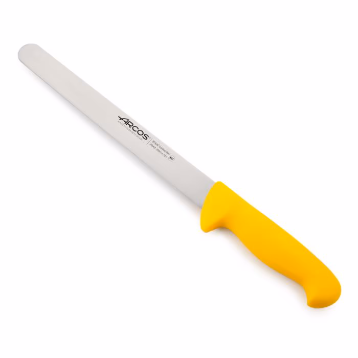 Arcos Cuchillo Fiambre color amarillo Serie 2900 250 mm