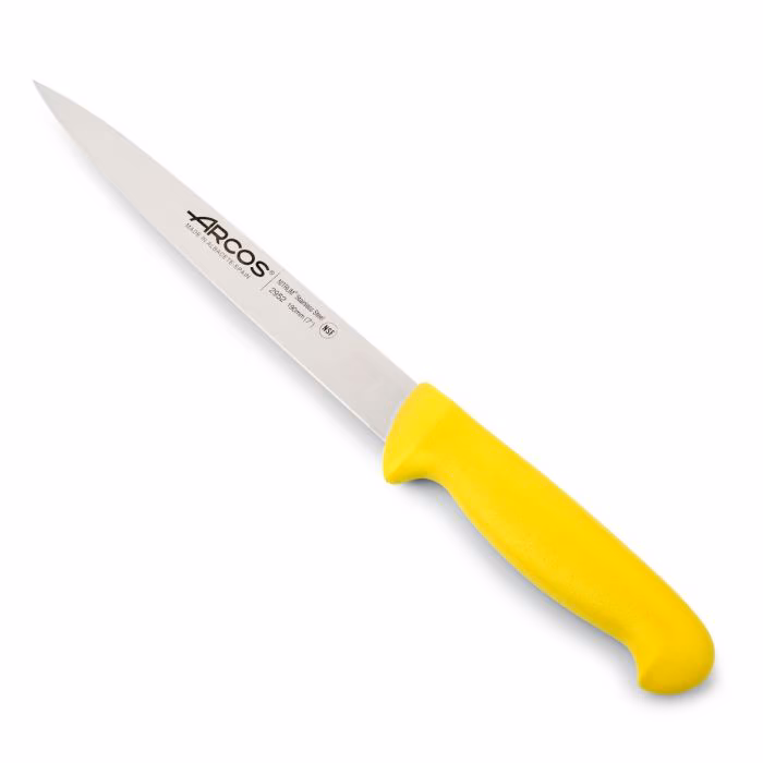 Arcos Cuchillo Fileteador color amarillo Serie 2900 190 mm