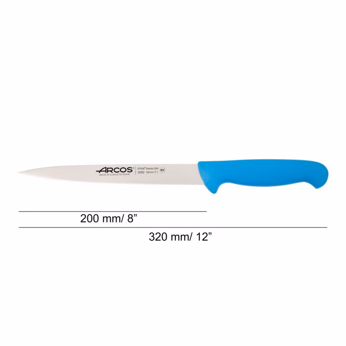 Arcos Cuchillo Fileteador Color Azul Serie 2900 190 Mm