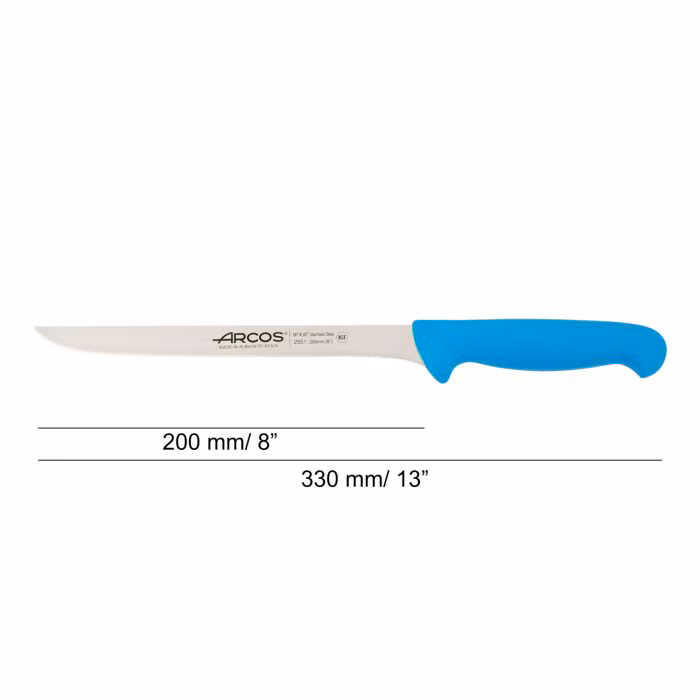 Arcos Cuchillo Fileteador Color Azul Serie 2900 200 Mm