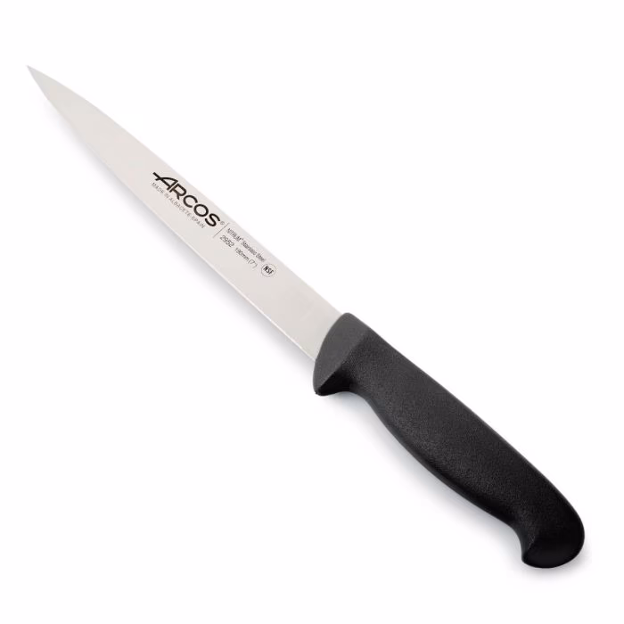 Arcos Cuchillo Fileteador color negro Serie 2900 190 mm