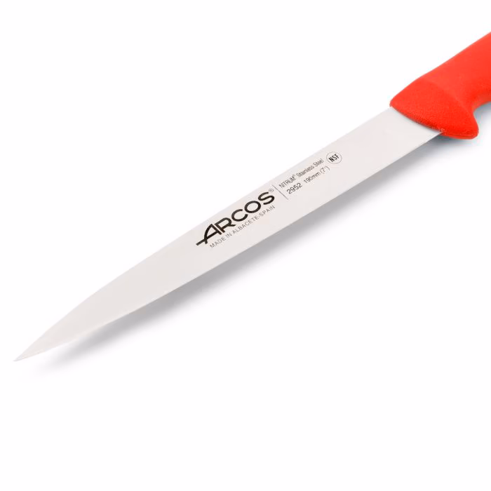 Arcos Cuchillo Fileteador Color Rojo Serie 2900 190 Mm
