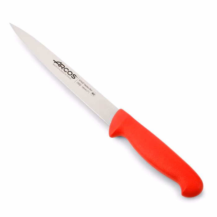 Arcos Cuchillo Fileteador color rojo Serie 2900 190 mm