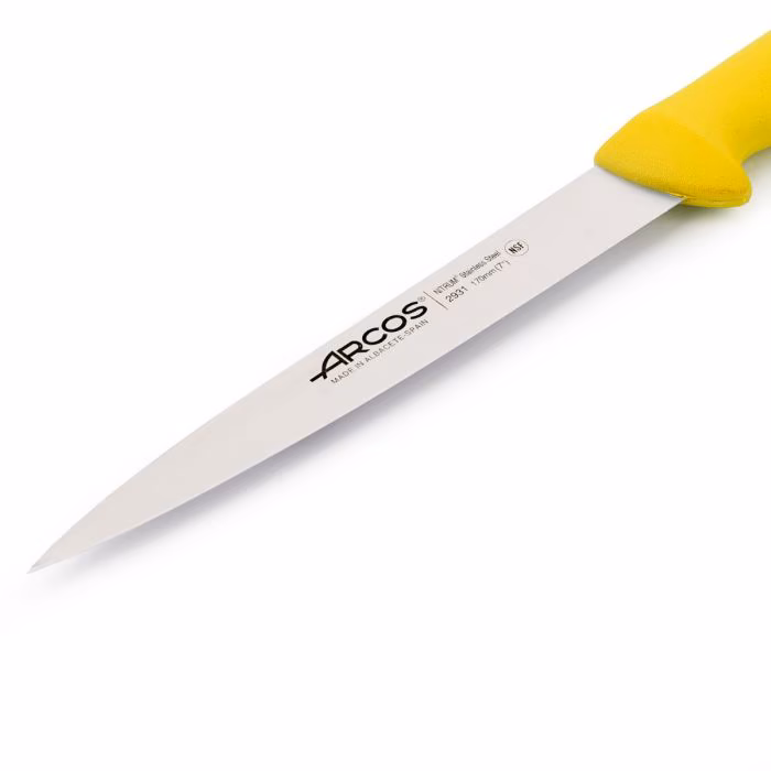 Arcos Cuchillo Lenguado Color Amarillo Serie 2900 170 Mm