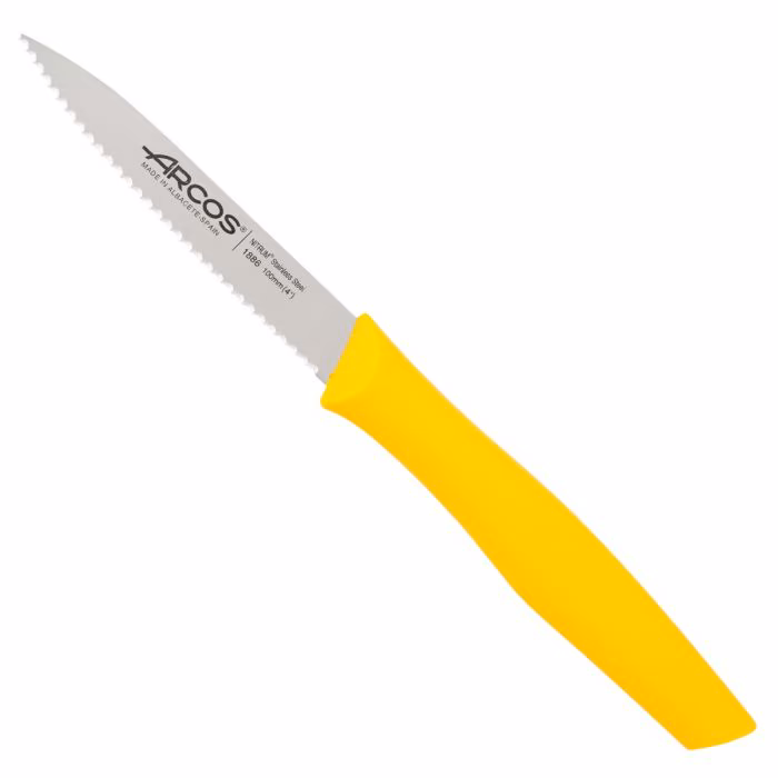 Arcos Cuchillo Mondador Color Amarillo Perlado Serie Nova 100 mm