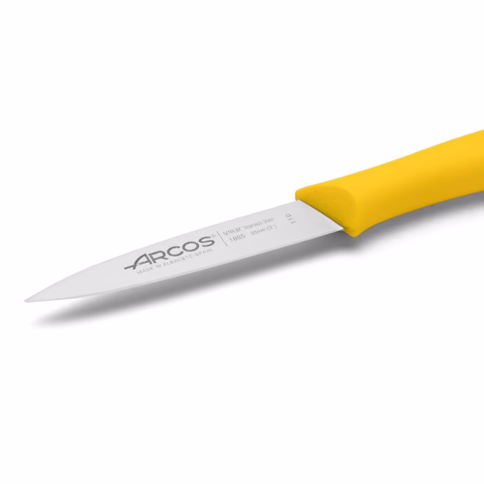 Arcos Cuchillo Mondador Color Amarillo Serie Nova 85 Mm