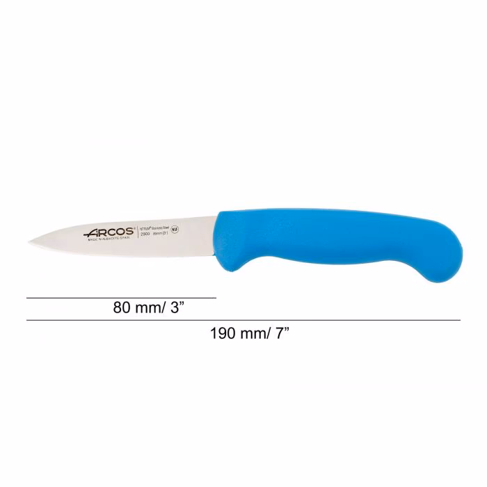 Arcos Cuchillo Mondador Color Azul Serie 2900 80 Mm