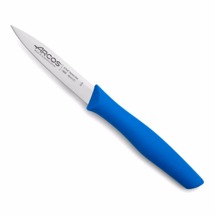Arcos Cuchillo Mondador Color Azul Serie Nova 85 mm