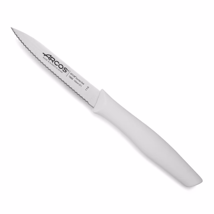 Arcos Cuchillo Mondador Color Blanco Perlado Serie Nova 100 mm