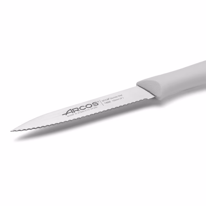 Arcos Cuchillo Mondador Color Gris Perlado Serie Nova 100 Mm