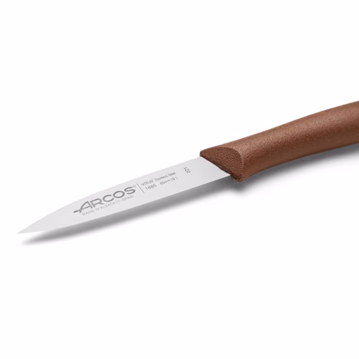 Arcos Cuchillo Mondador Color Marrón Serie Nova 85 Mm