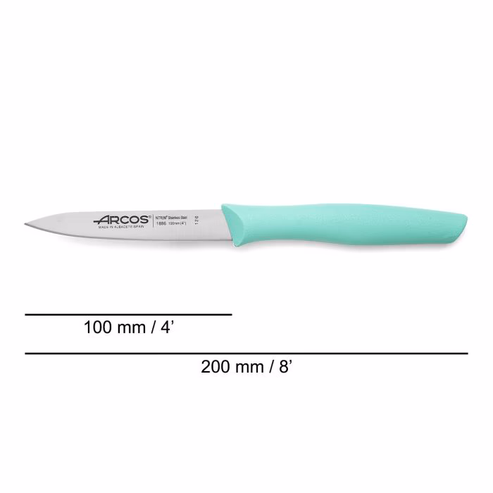 Arcos Cuchillo Mondador Color Menta Serie Nova 100 Mm