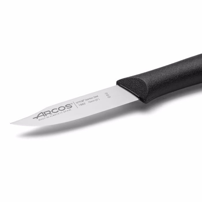 Arcos Cuchillo Mondador Color Negro Serie Nova 70 Mm