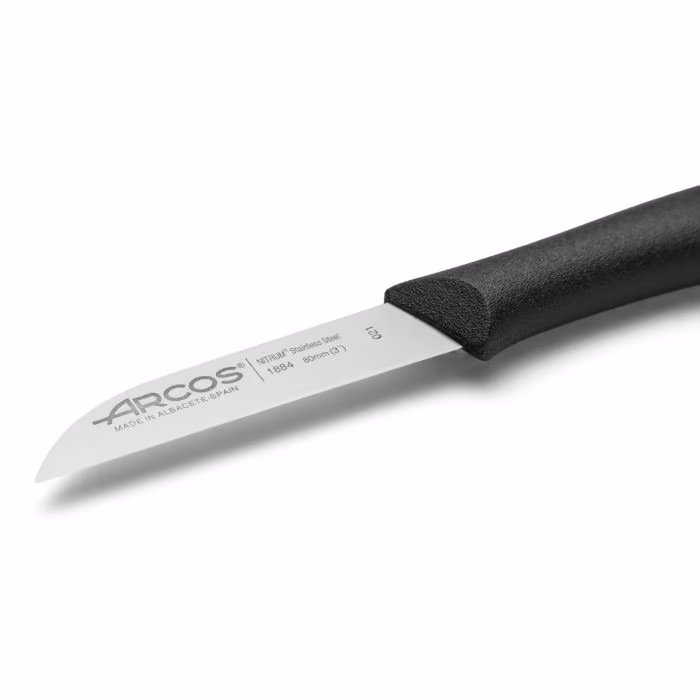 Arcos Cuchillo Mondador Color Negro Serie Nova 80 Mm