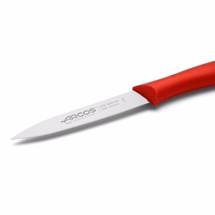 Arcos Cuchillo Mondador Color Rojo Serie Nova 100 Mm