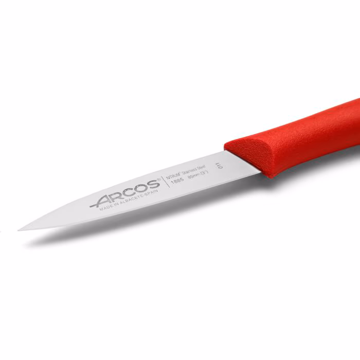 Arcos Cuchillo Mondador Color Rojo Serie Nova 85 Mm