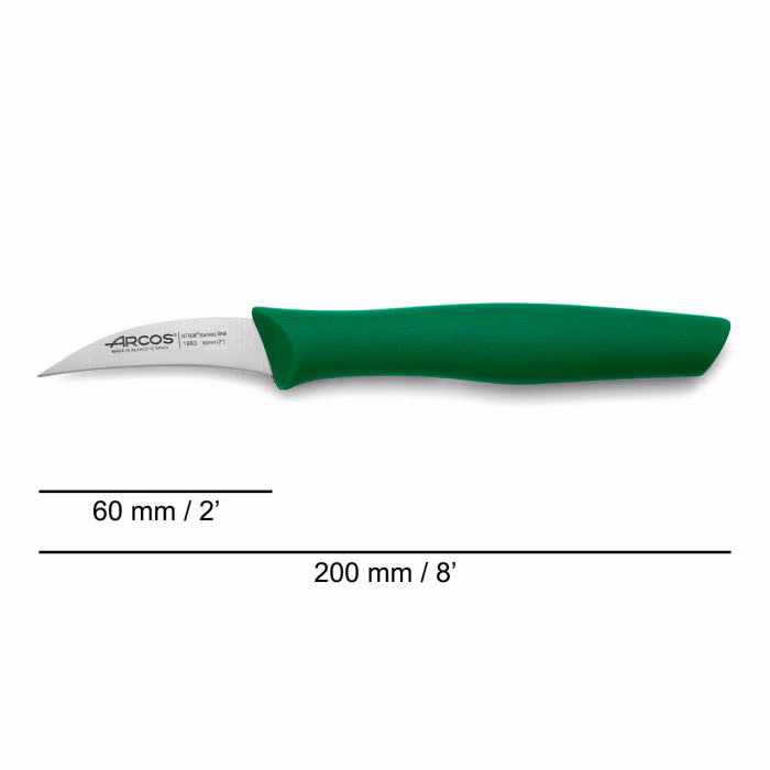 Arcos Cuchillo Mondador Color Verde Serie Nova 60 Mm