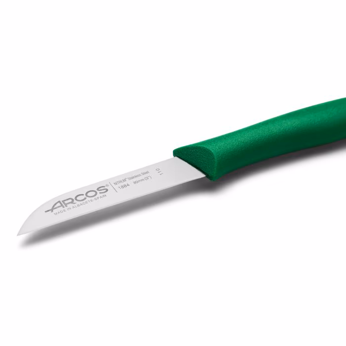Arcos Cuchillo Mondador Color Verde Serie Nova 80 Mm