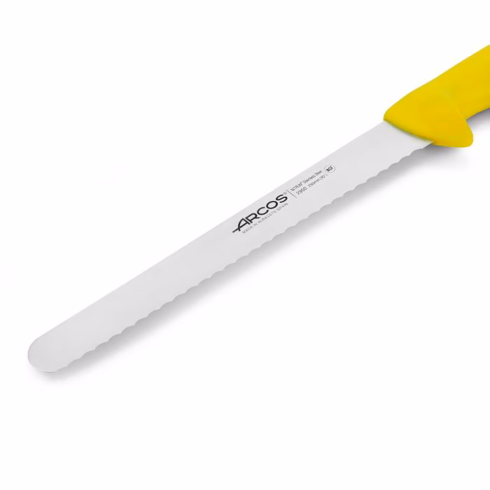 Arcos Cuchillo Pastelero Color Amarillo Serie 2900 250 Mm