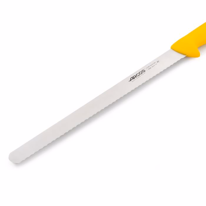 Arcos Cuchillo Pastelero Color Amarillo Serie 2900 350 Mm