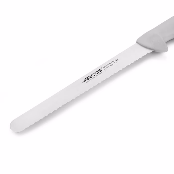 Arcos Cuchillo Pastelero Color Blanco Serie 2900 250 Mm