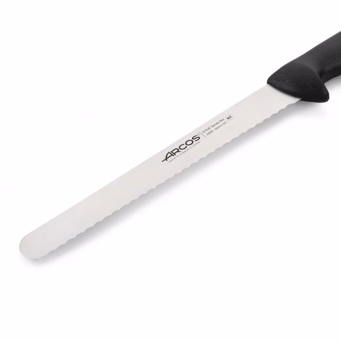 Arcos Cuchillo Pastelero Color Negro Serie 2900 250 Mm