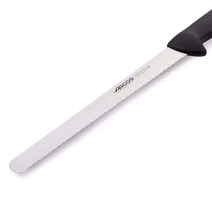 Arcos Cuchillo Pastelero Color Negro Serie 2900 300 Mm