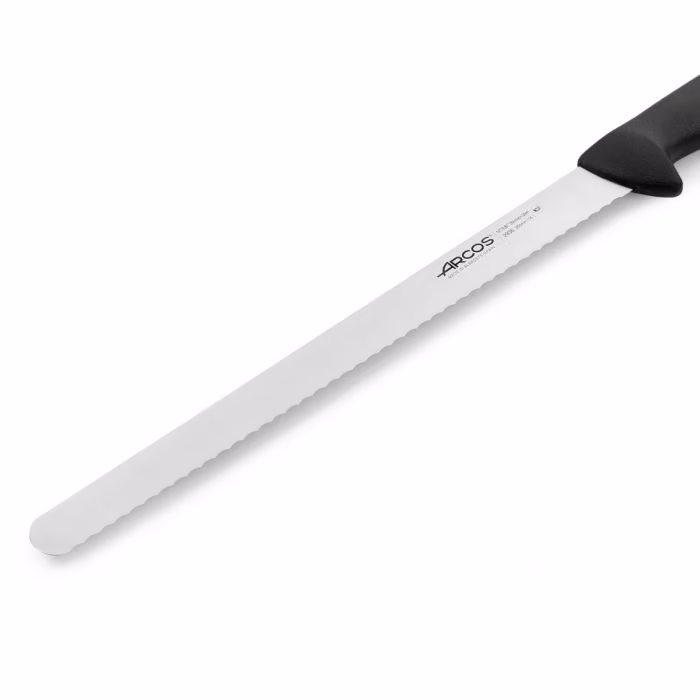 Arcos Cuchillo Pastelero Color Negro Serie 2900 350 Mm