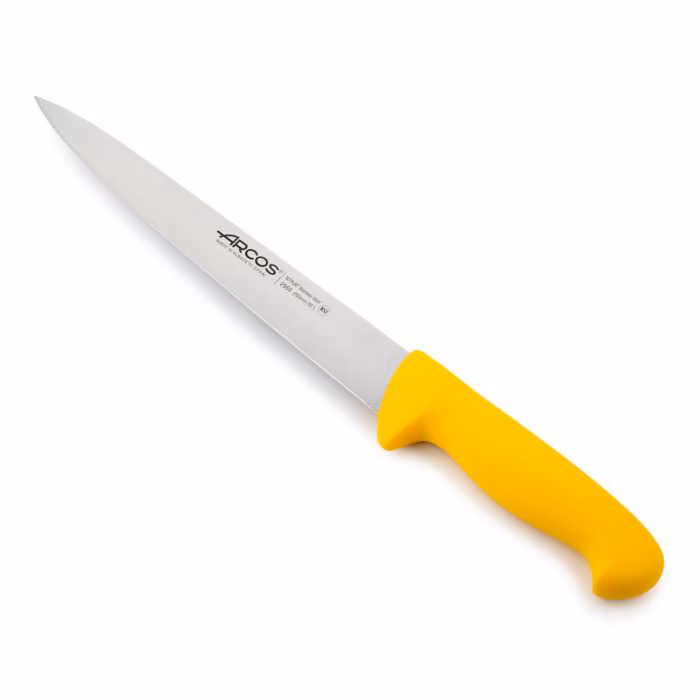Arcos Cuchillo Trinchante color amarillo Serie 2900 250 mm