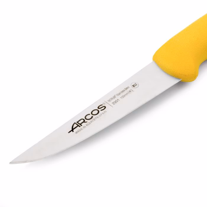 Arcos Cuchillo Verduras Color Amarillo Serie 2900 100 Mm