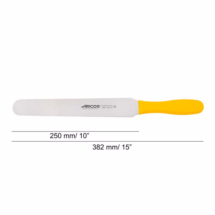 Arcos Espátula Pastelera Serie 2900 Color Amarillo 250 Mm