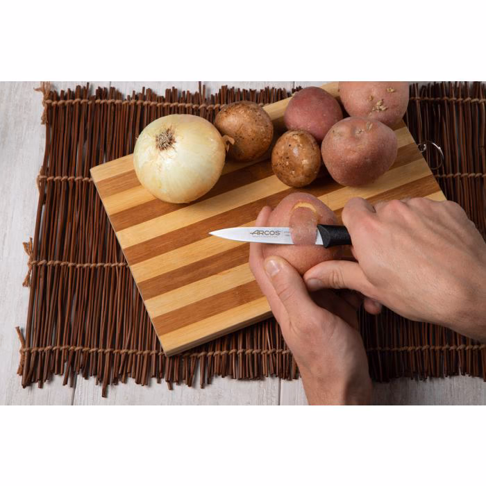 Arcos Juego De 3 Cuchillos Mondadores Color Negro Serie Nova