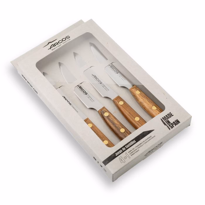 Arcos Set 4 Pzas. Cuchillos Chuleteros Serie Nórdika 100 Mm