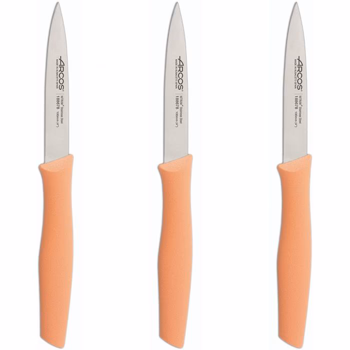 Arcos Set Cuchillos Mondadores Color Coral Serie Nova