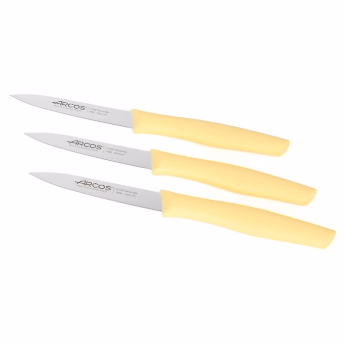 Arcos Set Cuchillos Mondadores Color Limón Serie Nova