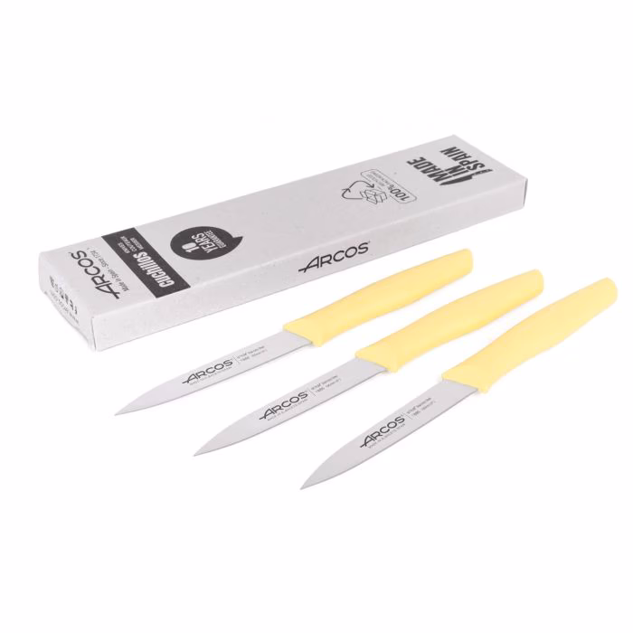Arcos Set Cuchillos Mondadores Color Limón Serie Nova