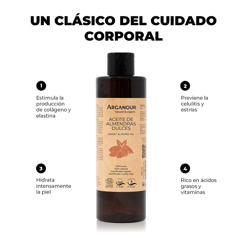 Arganour Aceite De Almendras Dulces 100% Puro