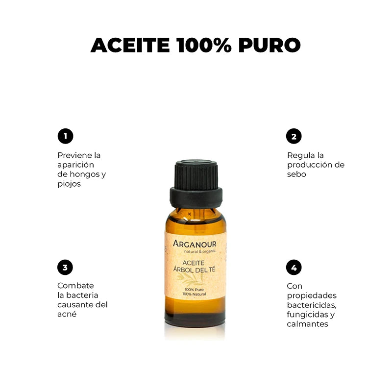 Arganour Aceite Esencial De Árbol De Té 100% Puro