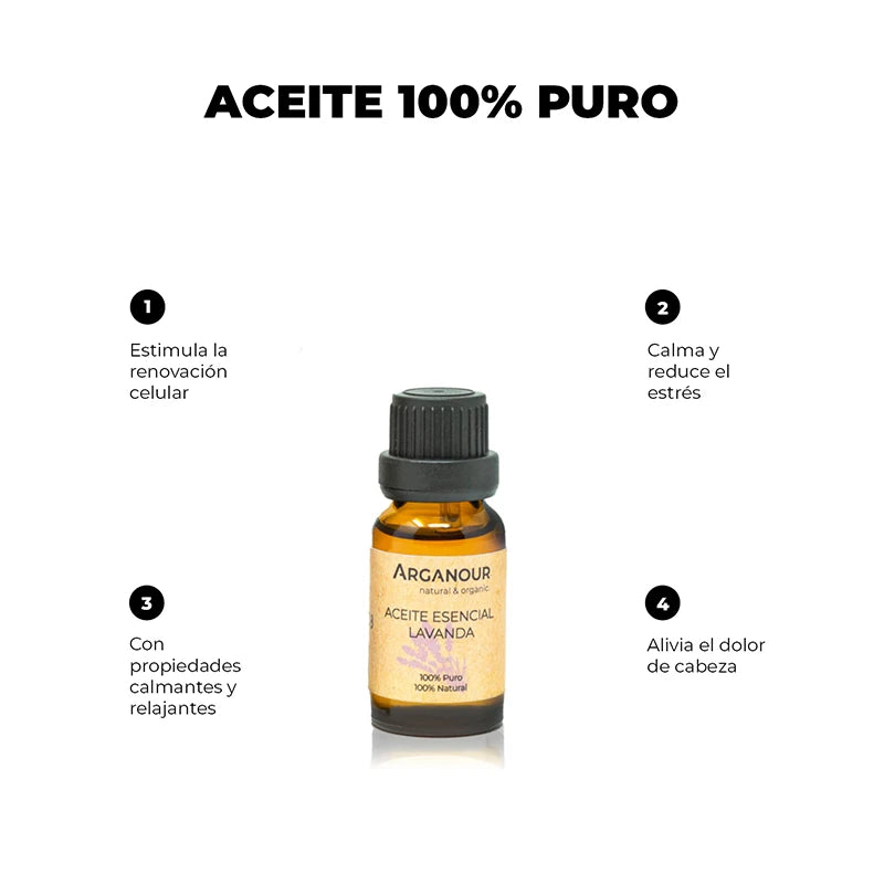 Arganour Aceite Esencial De Lavanda 100% Puro
