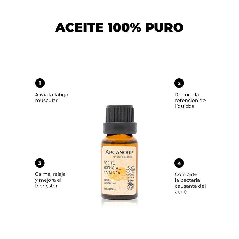 Arganour Aceite Esencial De Naranja 100% Puro
