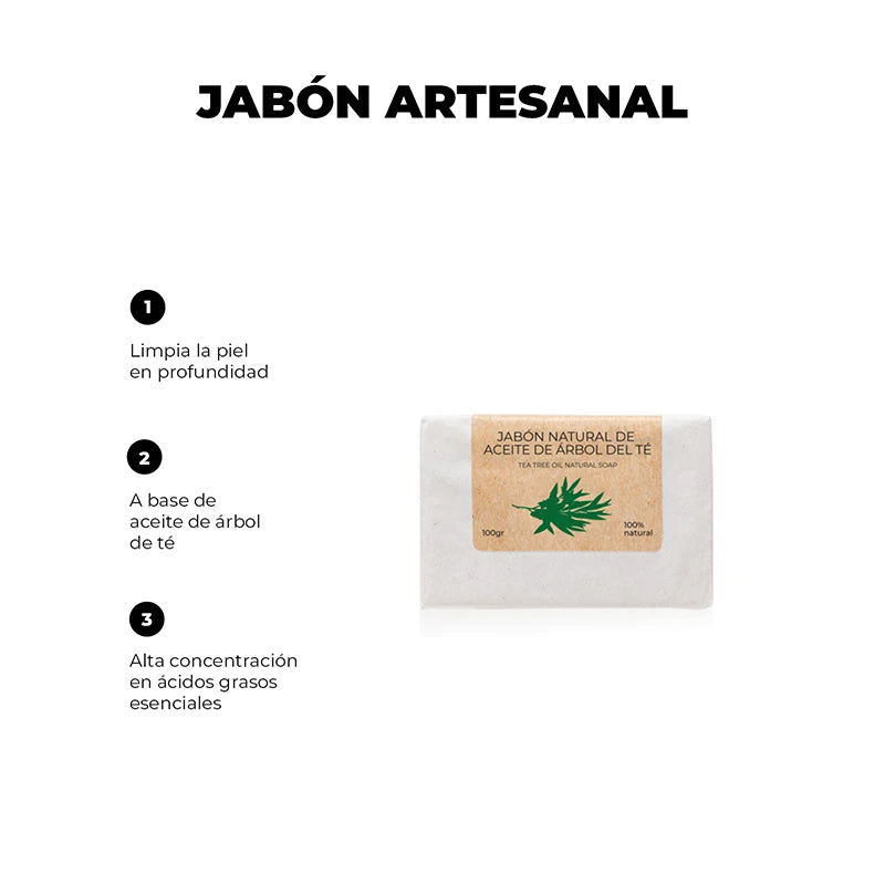 Arganour Jabón Natural Con Aceite De árbol Del Té