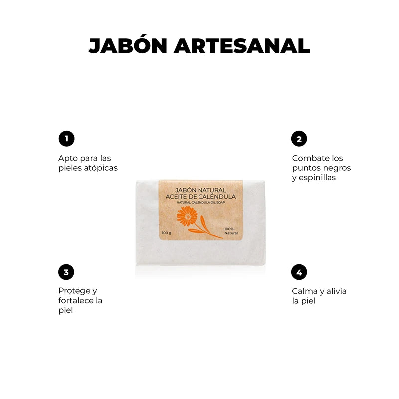Arganour Jabón Natural Con Aceite De Caléndula
