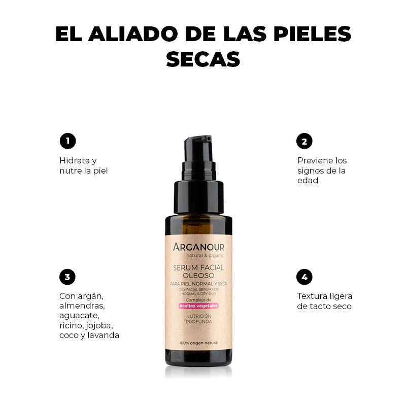 Arganour Sérum Facial Oleoso Piel Normal Y Seca