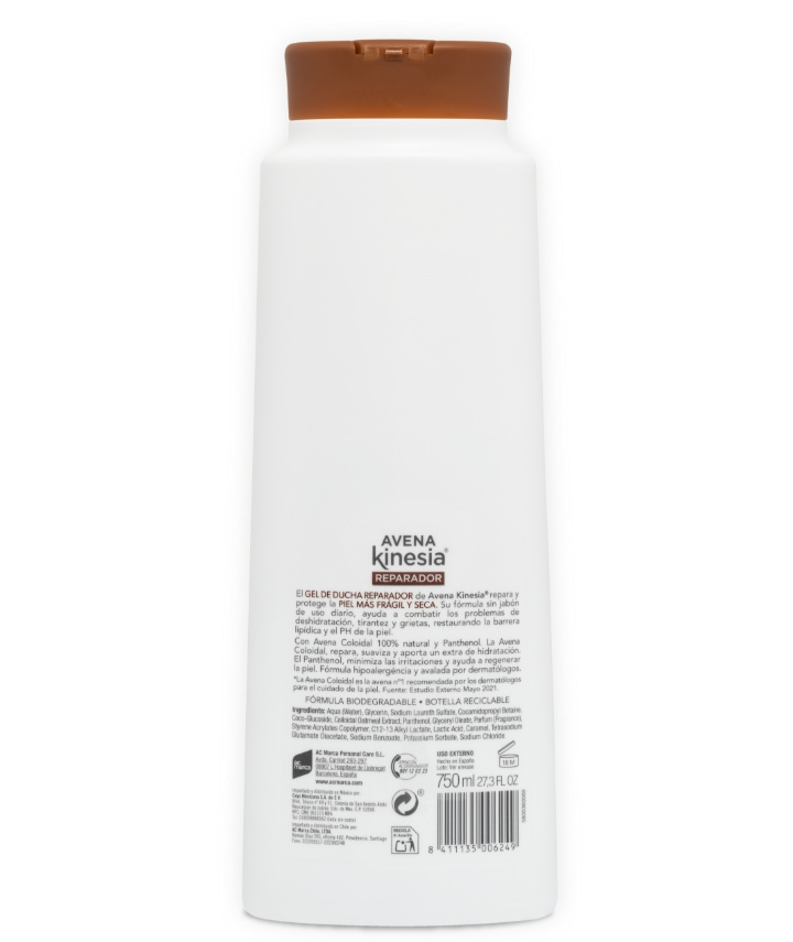 Avena Kinesia Gel De Ducha Reparador