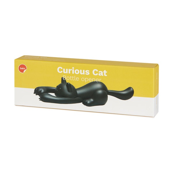 Balvi Abrebotellas Curious Cat Negro-27432